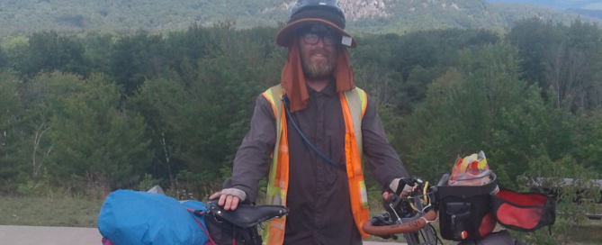 Ritchie Wolfe Rides Bicycle across America Raise Money Restoration House